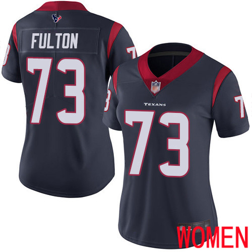 Houston Texans Limited Navy Blue Women Zach Fulton Home Jersey NFL Football #73 Vapor Untouchable